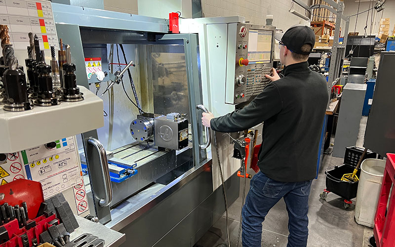 Command Tooling Systems intern using their tools