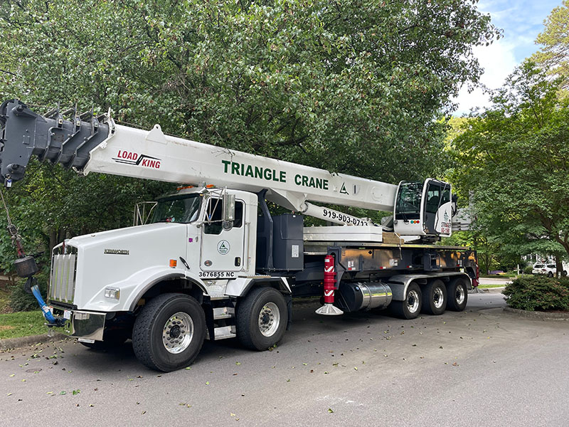 Load King truck parked in the middle of vegetation