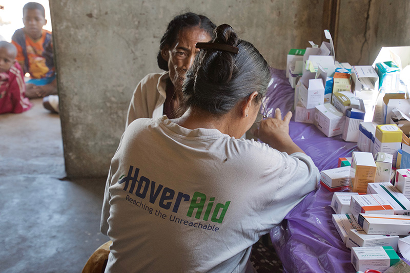 HoverAid team providing access to pharmaceuticals to those without access