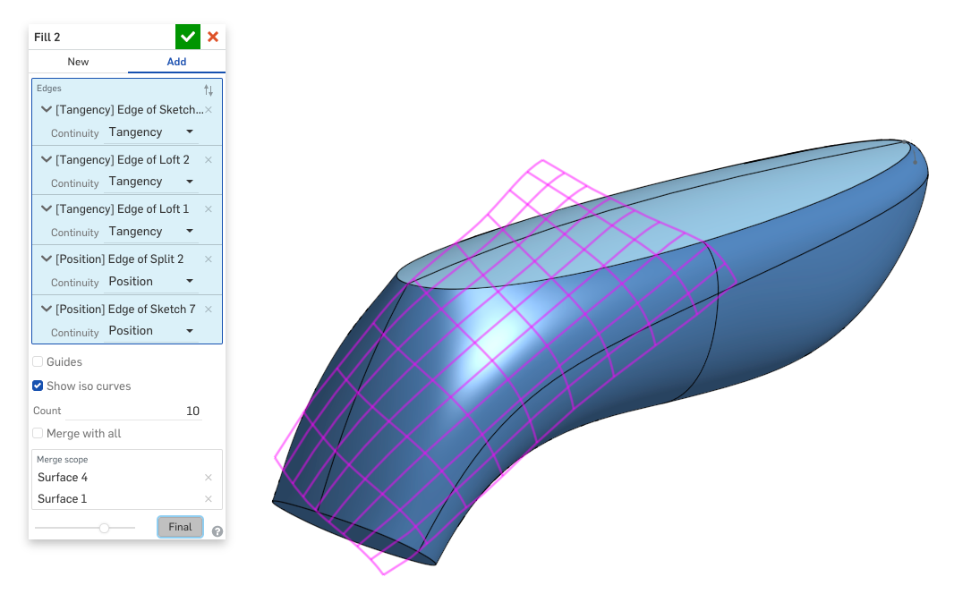 Tech Tip Using Fill Surface With Guides