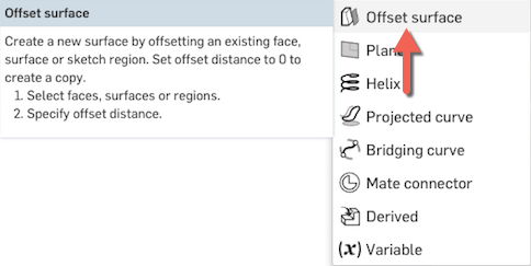 offset surface