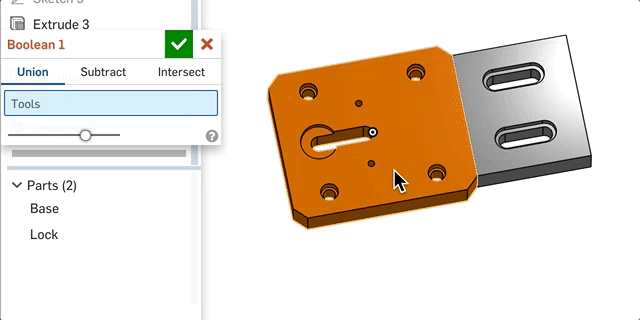 Reordering feature selections